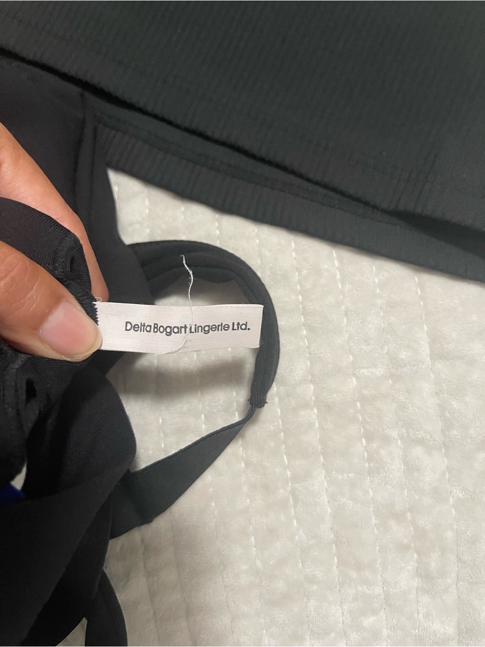 Fabletics Black Ribbed Square-Neck Tank - Picture 3 of 4